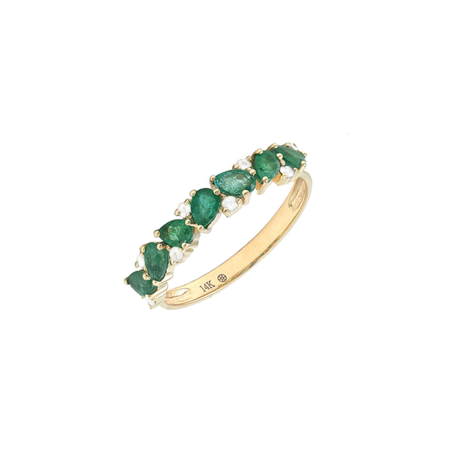 emerald & diamond ring