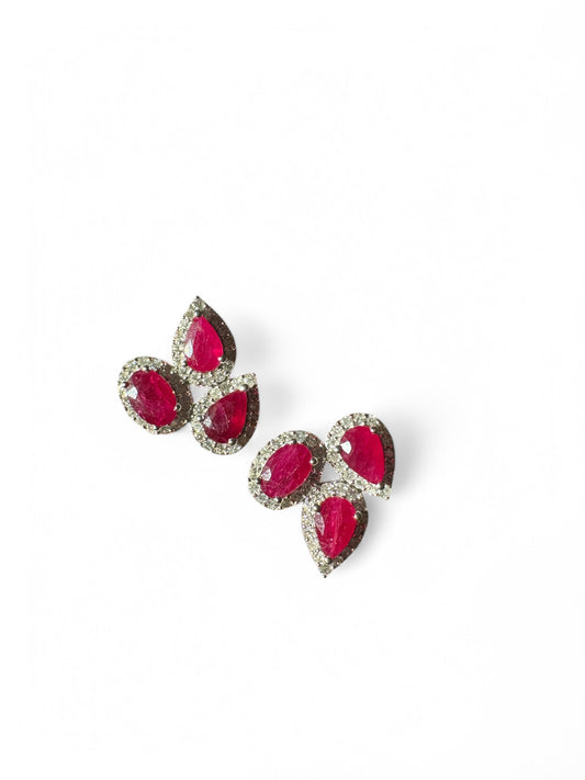 Ruby Shape Studs