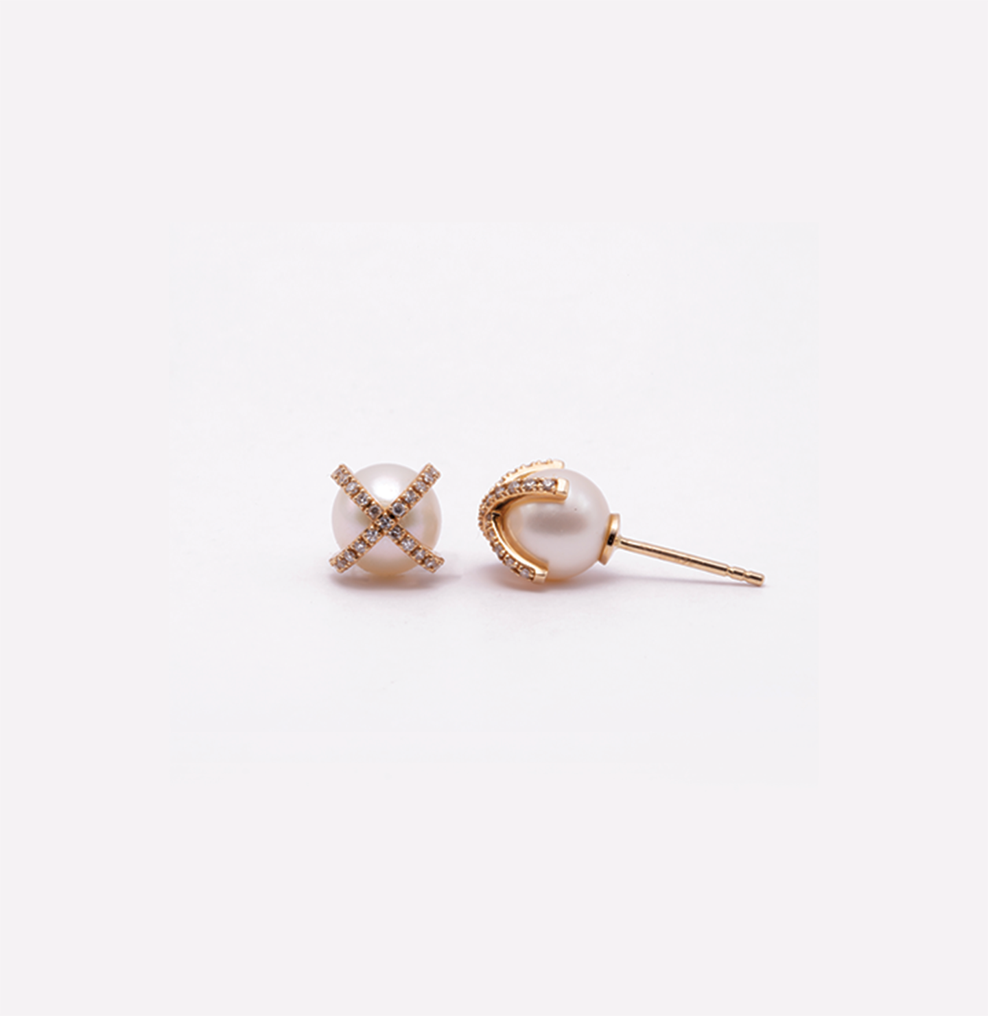 crossed diamond pearls