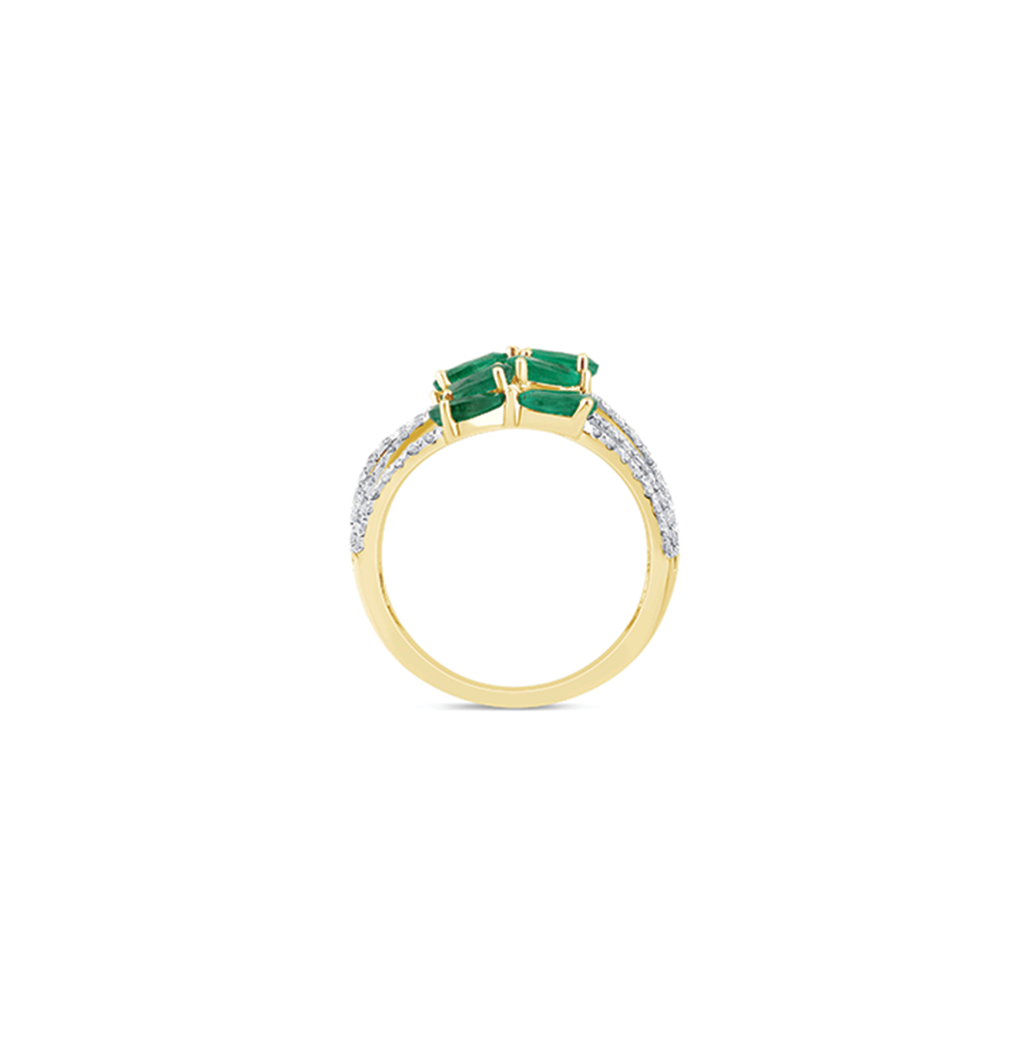 emerald pears & diamonds