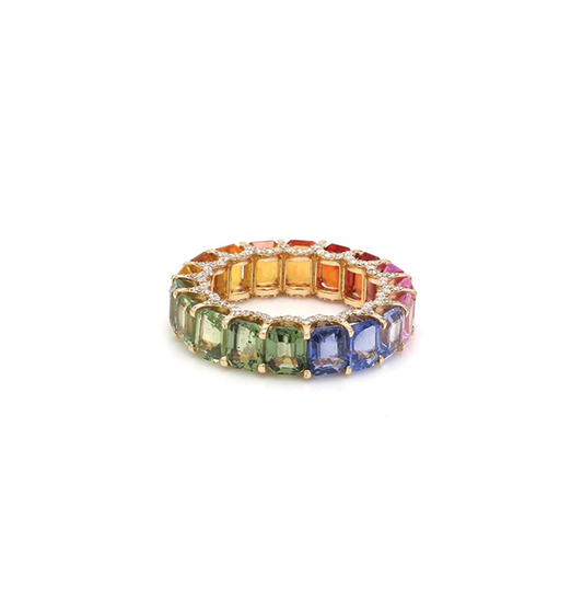 rainbow infinite diamond ring